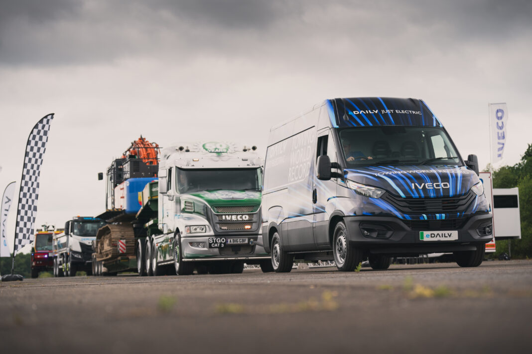 IVECO eDaily utiahlo rekordných 153 ton.