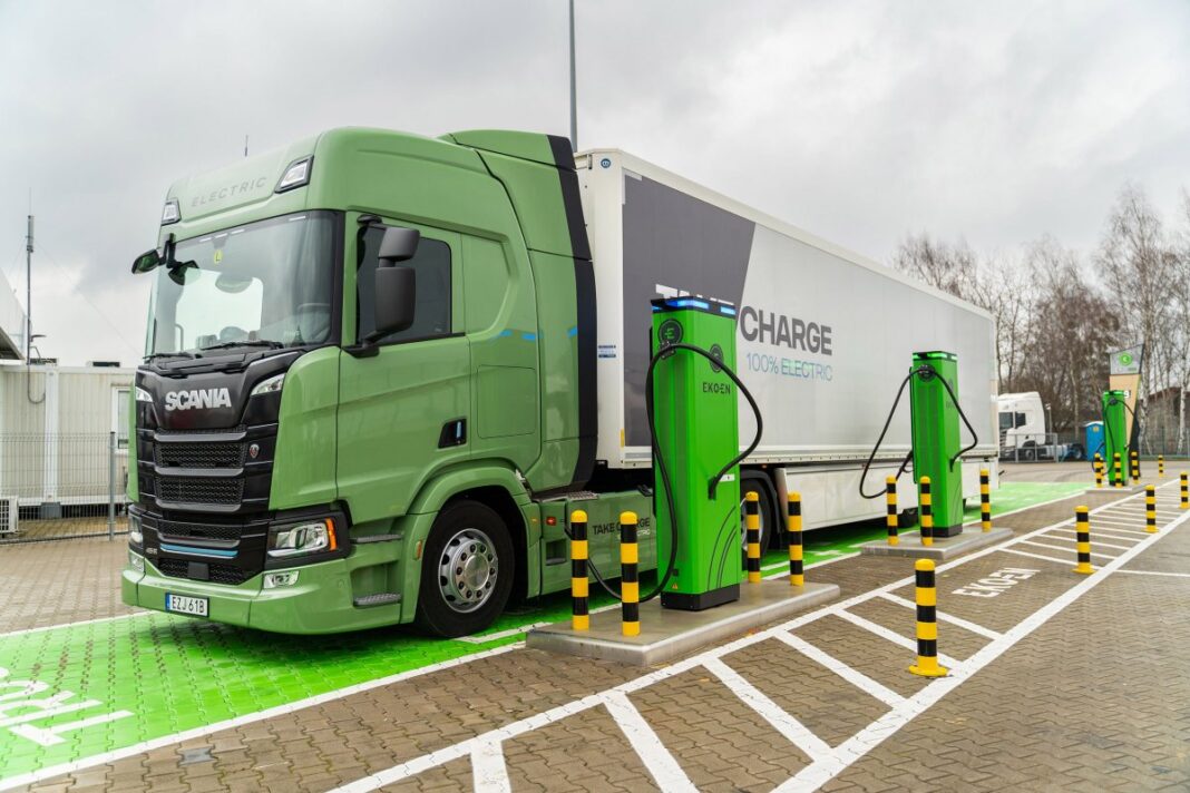 Nabíjaci HUB Scania v Poľsku