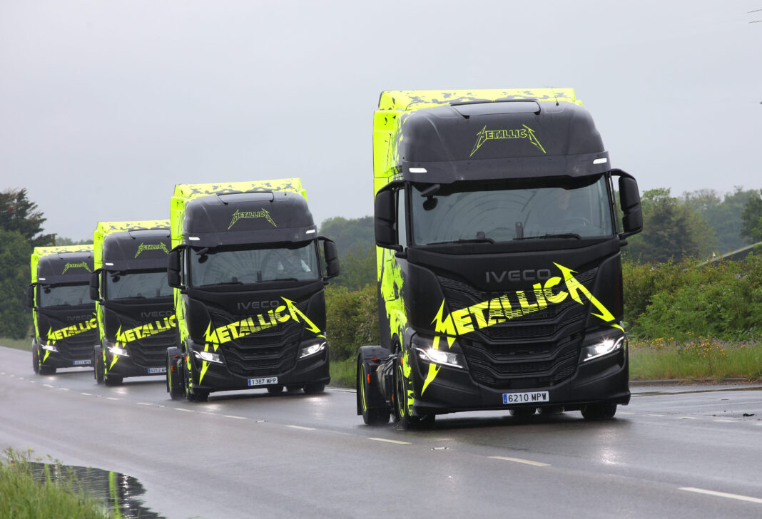 Ťahače IVECO na tour skupiny Metallica