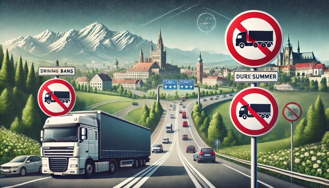 Letné zákazy jázd pre nákladné vozidlá 2024