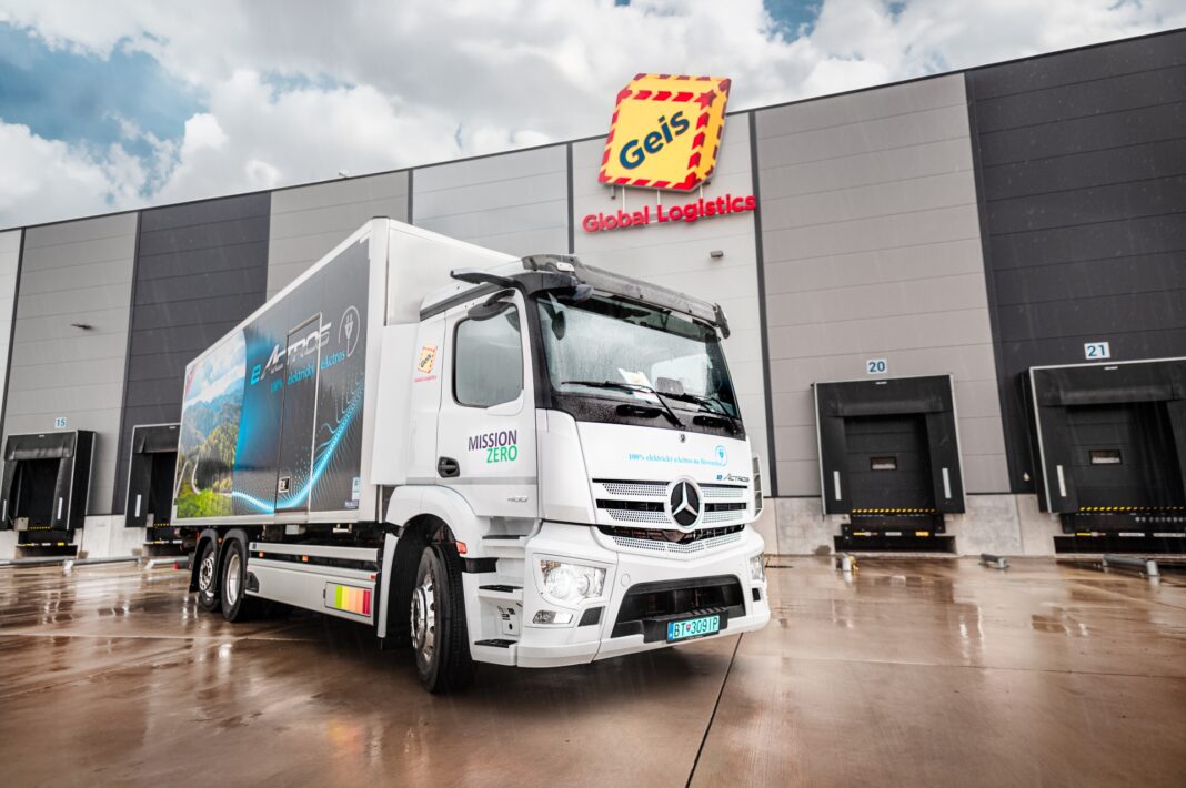 eActros 400 na teste v Geis Slovensko