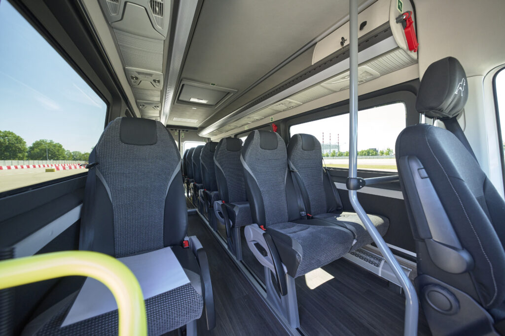 Interiér minibusu MAN TGE Next Level