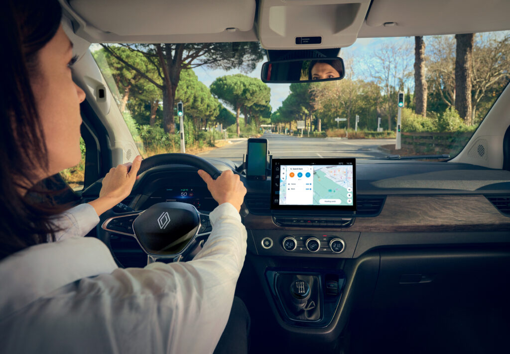 Pohľad z pozície vodiča v Renault Kangoo E-Tech Electric